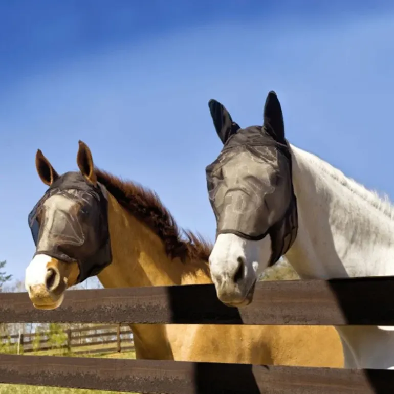 Absorbine UltraShield Fly Mask - avec et sans Oreilles - Masque Anti-Insectes