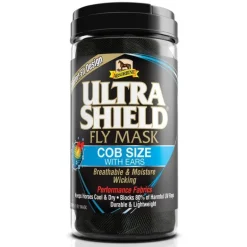 Absorbine UltraShield Fly Mask - avec et sans Oreilles - Masque Anti-Insectes