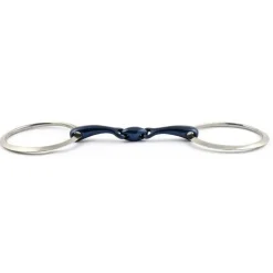Jump'In Mors Grands Anneaux Plats Blue Steel Double Brisure