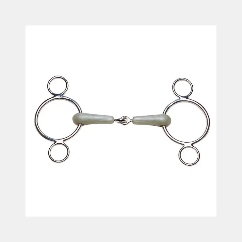 Mors Pessoa 3 anneaux à simple brisure en résine