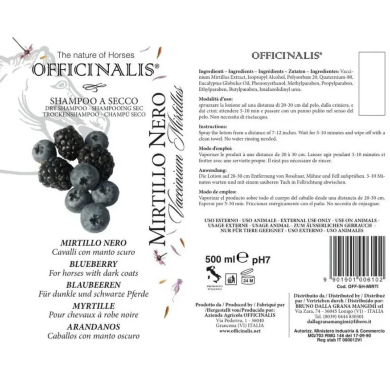 Officinalis Shampoing Sec Myrtille Robes Foncées